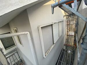 岐阜県可児市光陽台にて行った外壁・屋根塗装工事の様子