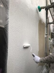 外壁塗装の様子