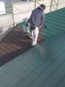 屋根の仕上げ塗装