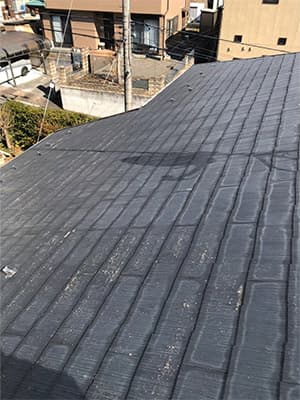 スレート屋根塗装工事 施工前
