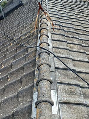 セメント瓦塗装工事 施工前