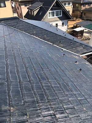 スレート屋根塗装工事 施工前