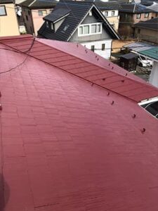 スレート屋根塗装工事 完工