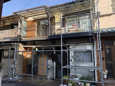 大阪府東大阪市衣摺にて外壁塗装工事