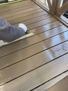 栃木県宇都宮市にてウッドデッキの塗装工事 完工