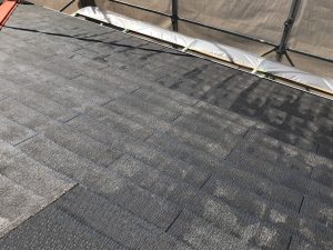屋根の板金　錆止め塗装