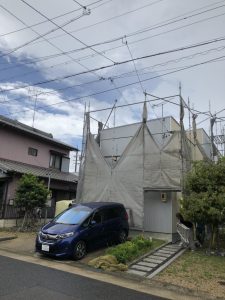 養生・メッシュシート貼り