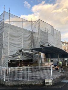 足場組み立て