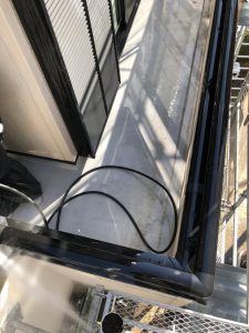 ベランダ部分の高圧洗浄（洗浄後）