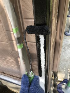 縦樋塗装1回目