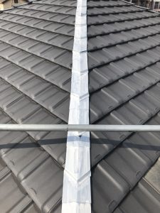 大屋根板金錆止め塗装