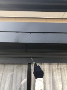 シャッターボックス2回目塗装
