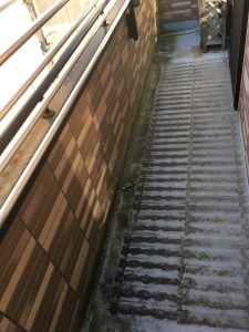 高圧洗浄前