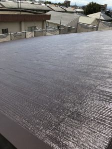 屋根塗装　仕上がりの様子