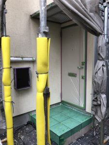 養生・メッシュシート貼り