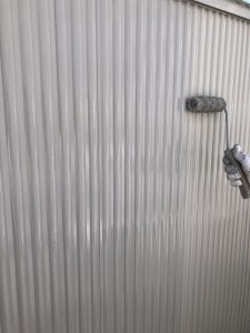 外壁の上塗り工程