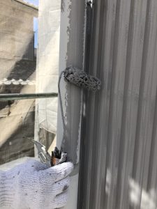樋部分の塗装