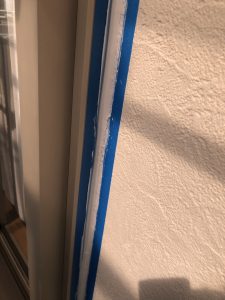 サッシ周り入隅部分のシーリング打ち
