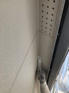 軒天部分の塗装