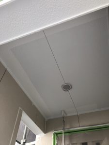 軒天部分の塗装