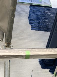 アクセントカラーの塗装