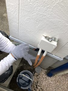 水切り箇所の錆止めの塗装