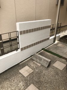 擁壁の塗装