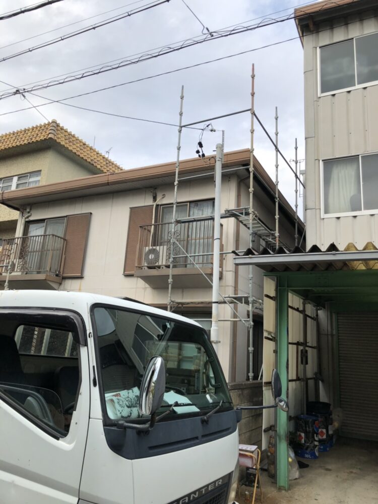 松本市にて外壁塗装・屋根塗装 施工前写真