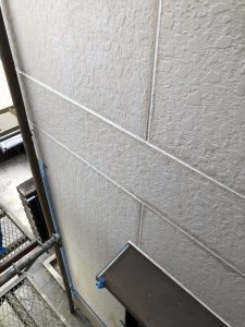 外壁シーリング作業