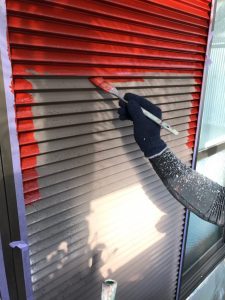 錆止めの塗装の様子