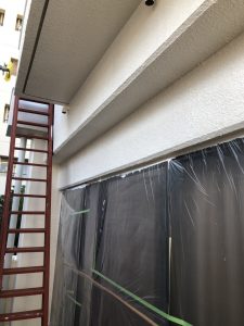 外壁の中塗り