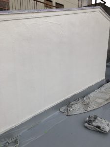 塔屋壁の塗装