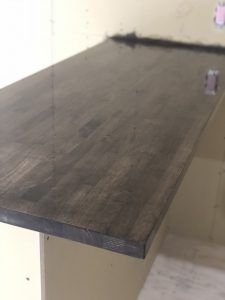 ペーパー掛けの様子