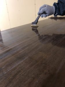 3回目の塗装の様子