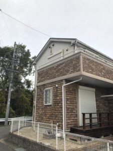 松本市にて築15年戸建て外壁塗装・屋根塗装・防水工事　施工前写真
