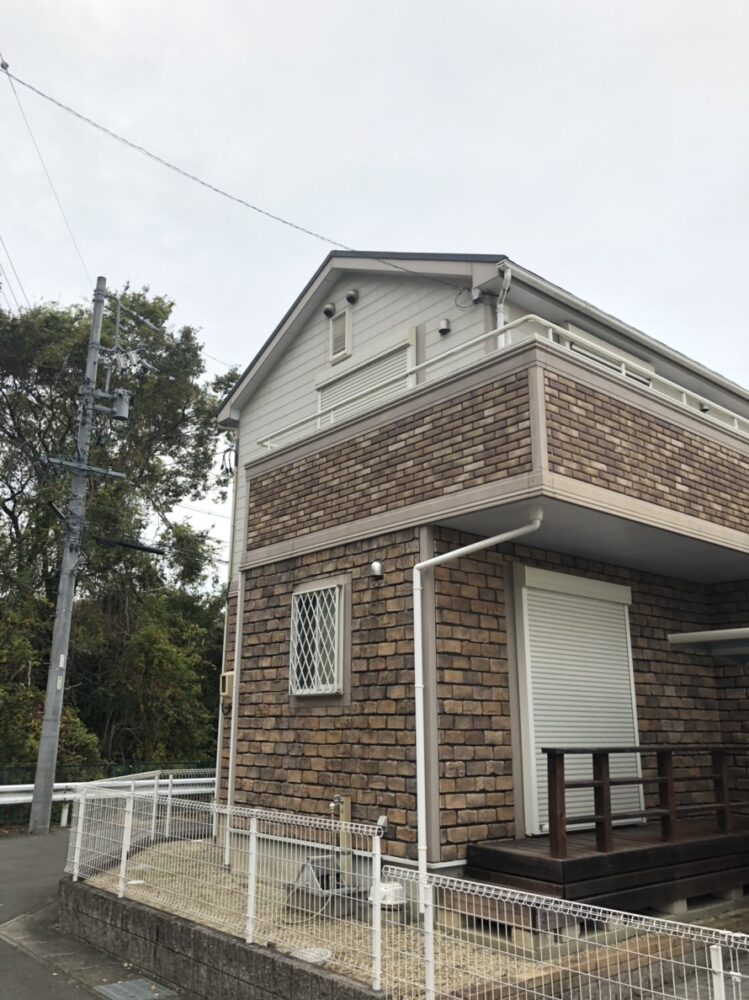 松本市にて築15年戸建て外壁塗装・屋根塗装・防水工事　施工前写真